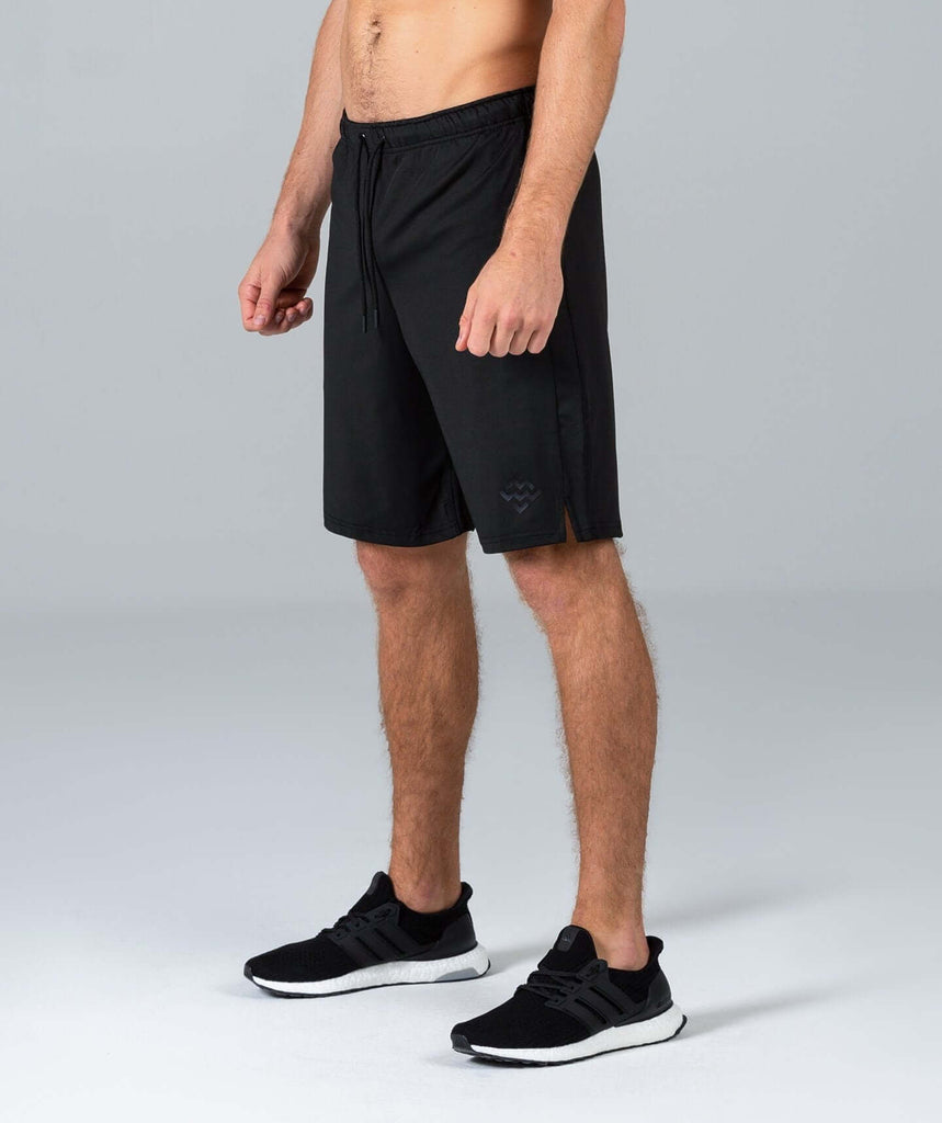 10 Inch Sports Shorts (Black) - Machine Fitness