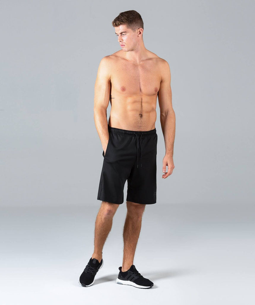 10 Inch Sports Shorts (Black) - Machine Fitness