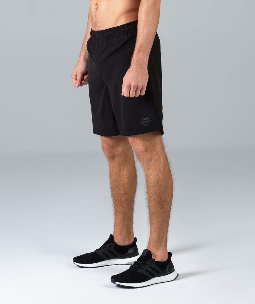 8 Inch Sports Shorts (Black) - Machine Fitness