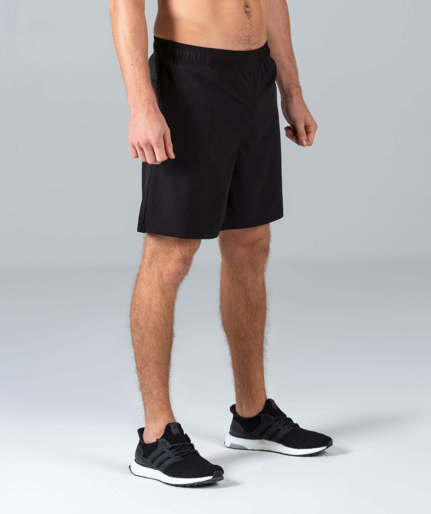 8 Inch Sports Shorts (Black) - Machine Fitness