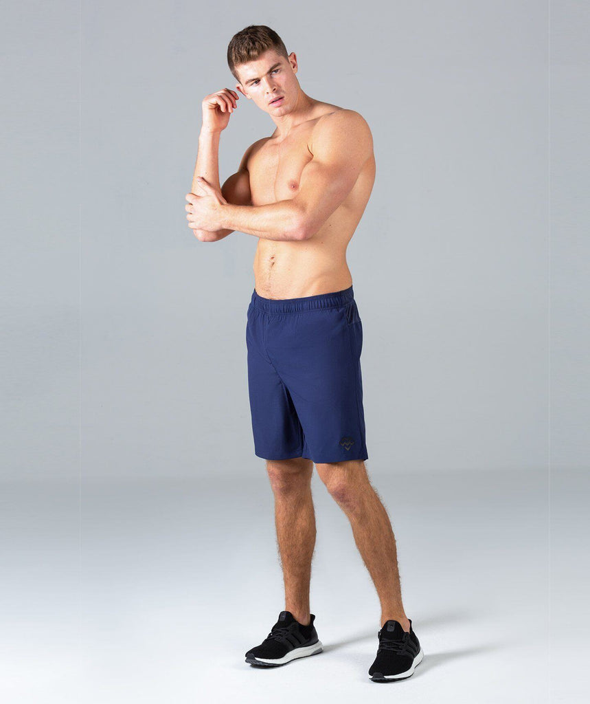 8 Inch Sports Shorts (Navy) - Machine Fitness