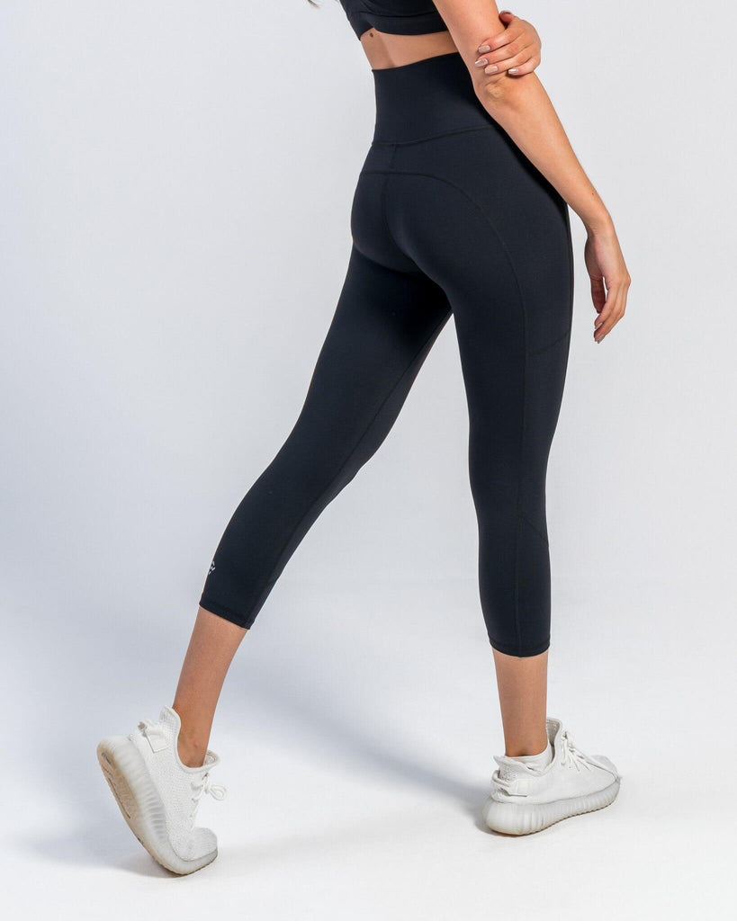 Core Cropped Leggings (Black) - Machine Fitness