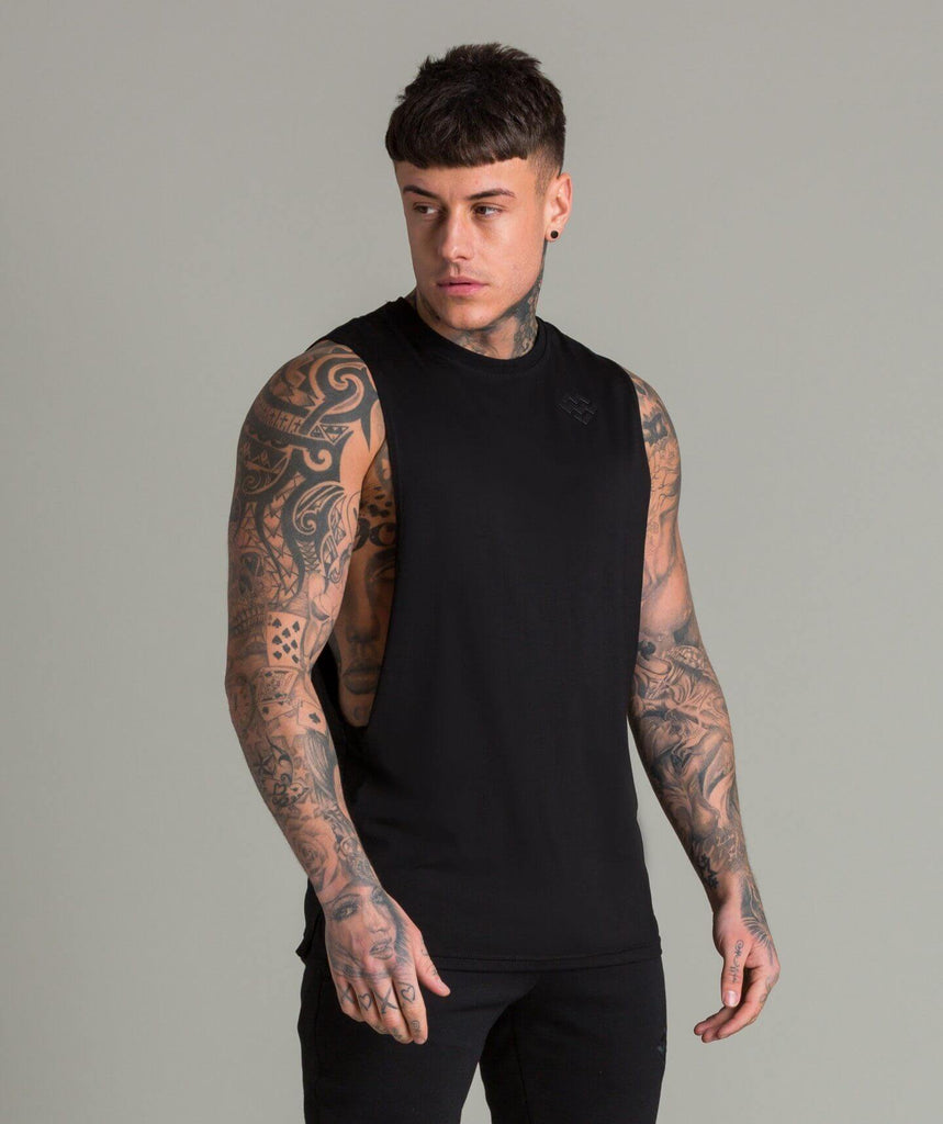 Flow Cut Off T-Shirt (Black) - Machine Fitness