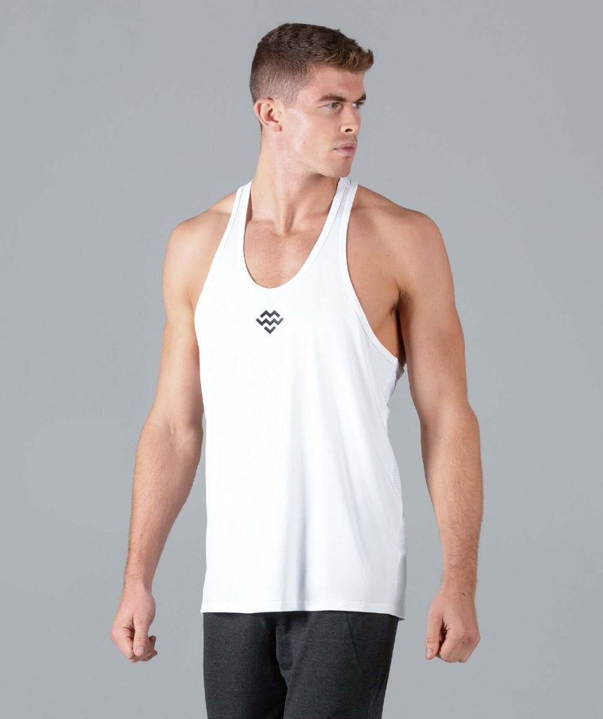 HyperFit V3 Stringer Vest (White) - Machine Fitness