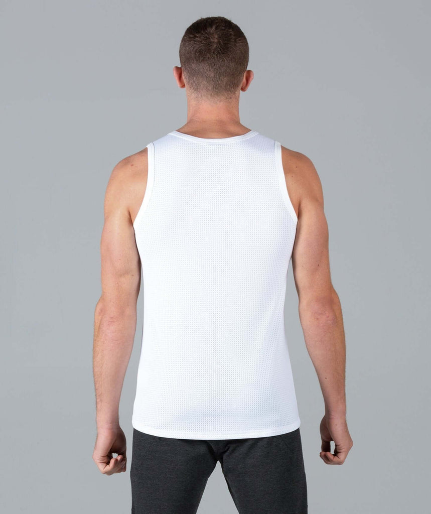 HyperFit V3 Tank (White) - Machine Fitness