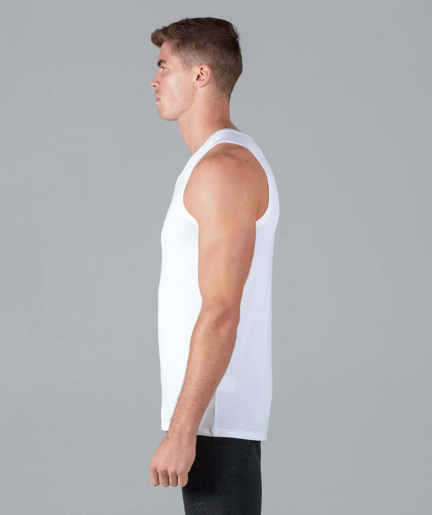 HyperFit V3 Tank (White) - Machine Fitness