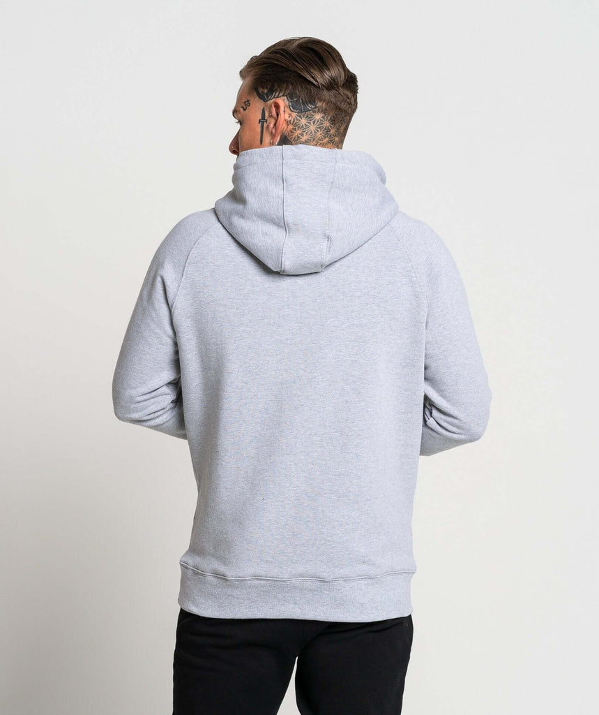 Pursuit Stampd Pullover (Marl Grey/Orange) - Machine Fitness