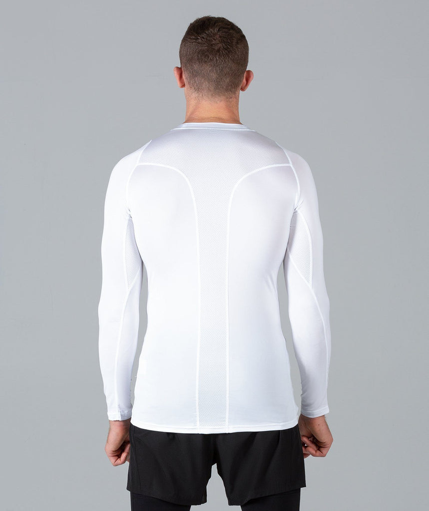 Rush Base Layer Long Sleeve (White) - Machine Fitness