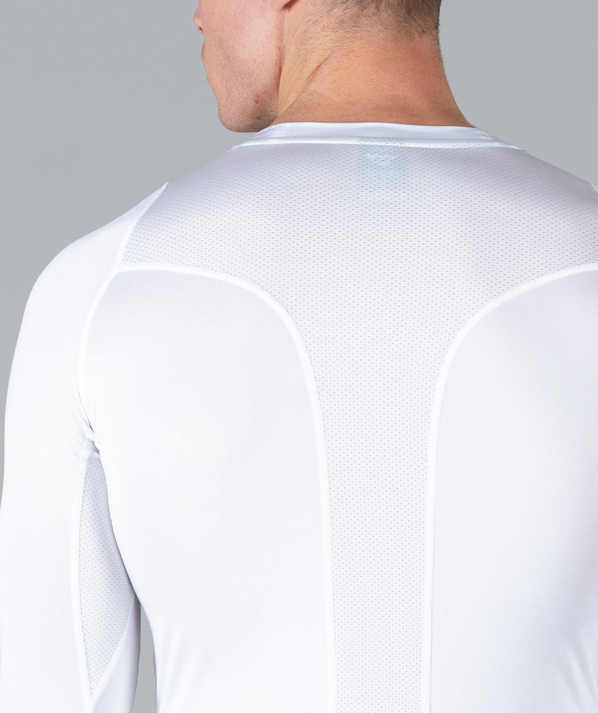 Rush Base Layer Long Sleeve (White) - Machine Fitness