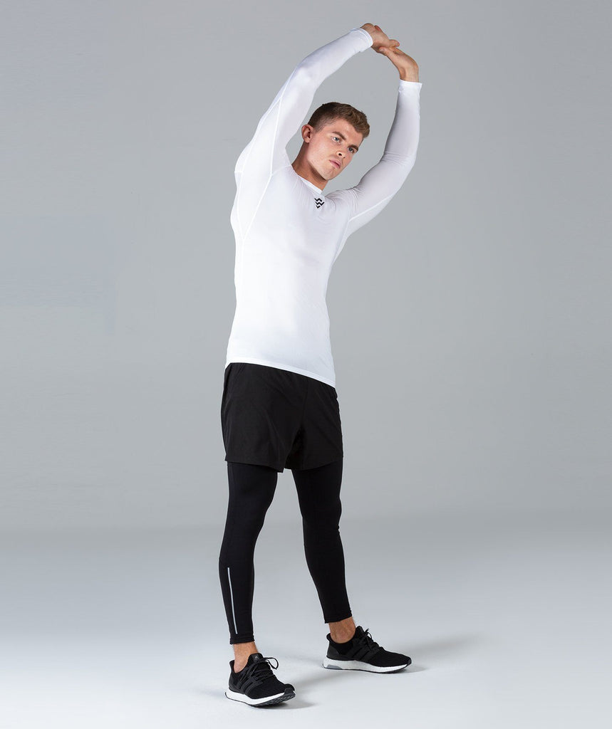 Rush Base Layer Long Sleeve (White) - Machine Fitness