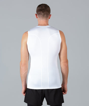 Rush Base Layer Tank (White) - Machine Fitness