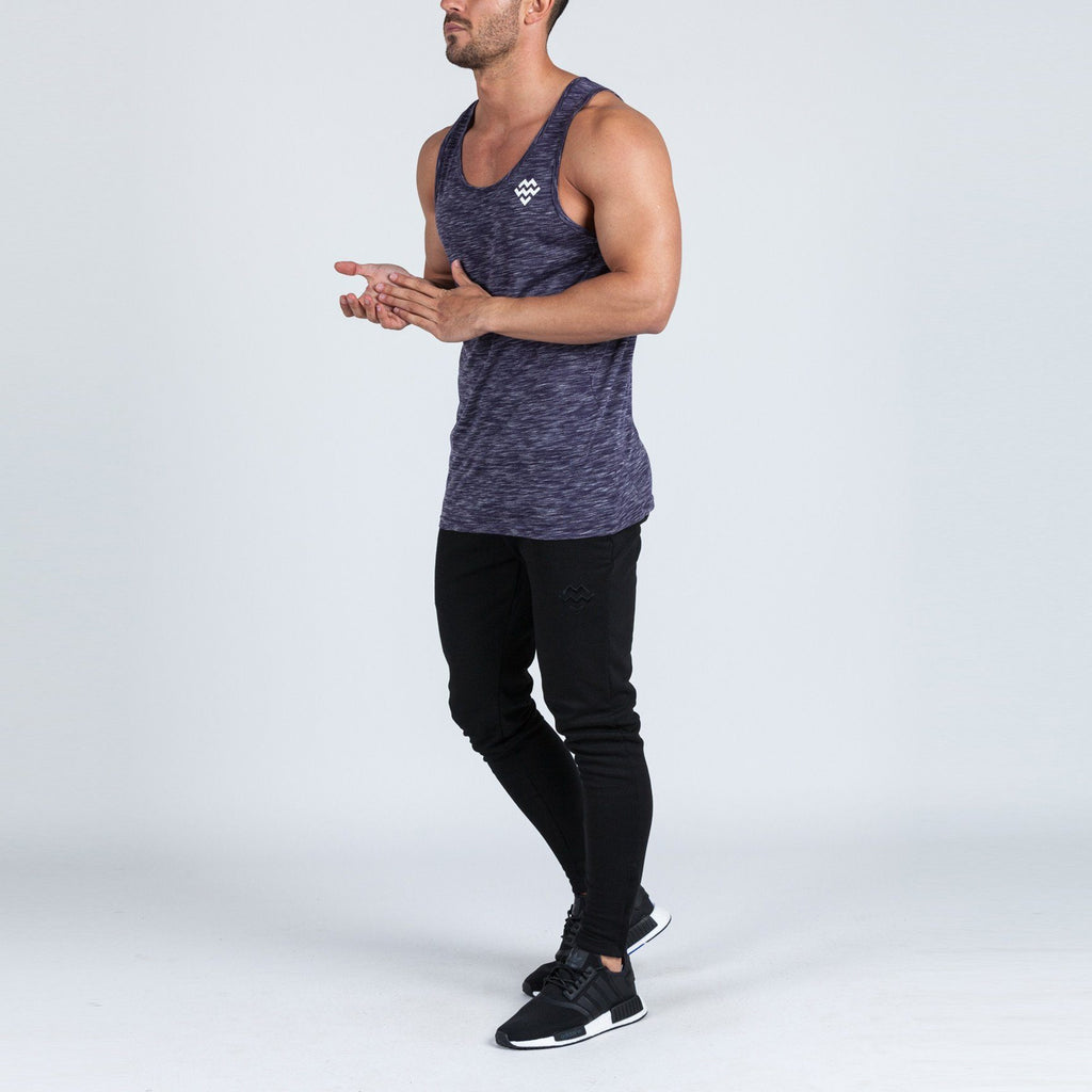 V2 Futura Small Logo Branded Tank (Dark Purple Slub) - Machine Fitness